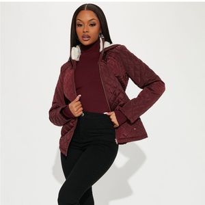 NWT sexy Fashion nova burgundy jacket